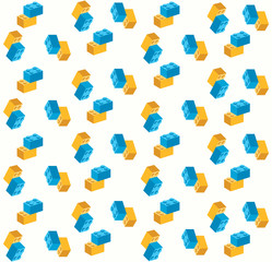 colorful playing brick background pattern concept