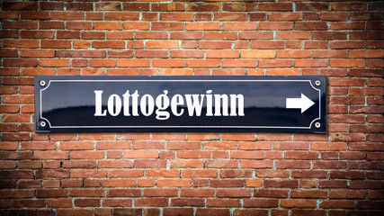 Schild 404 - Lottogewinn