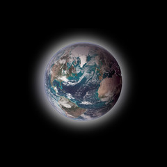 Planet Earth from space. Image elements furnished by NASA.	