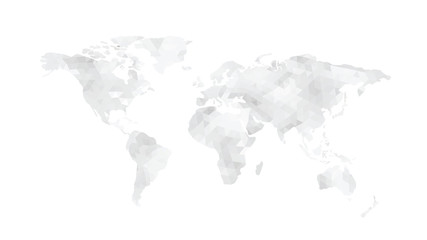 World map polygon