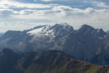 Dolomiti Mountains in Val di Fassa Italy