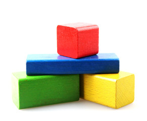 Colorful Wooden Building Blocks Toys