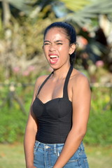 Fototapeta premium Mad Beautiful Filipina Person