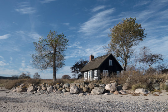 D&auml;nemark, Moen, Haus am Naturstrand