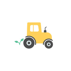 Naklejka premium Tractor vector icon