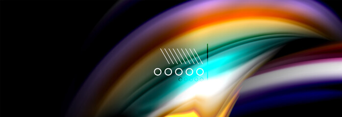 Color flow poster. Wave Liquid shape color background. Art design for your design