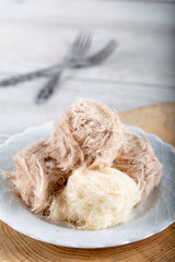 Turkish Traditional Dessert Pismaniye, Cotton Candy