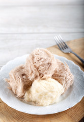 Turkish Traditional Dessert Pismaniye, Cotton Candy