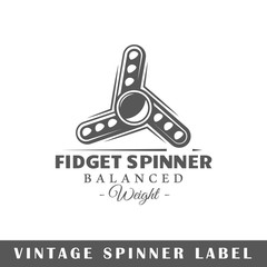 Spinner label