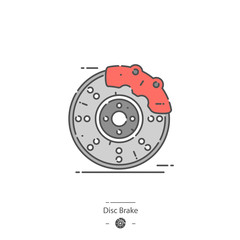Disc brake - Line color icon