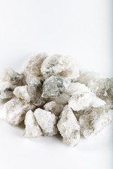 Fototapeta na wymiar White salt crystals