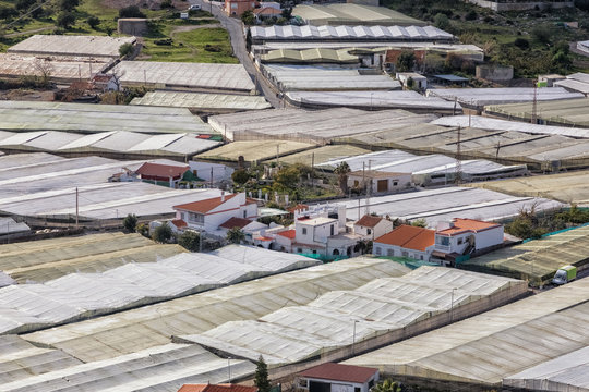 Poly Greenhouses near Castell de Ferro, Andalusia, Spain
