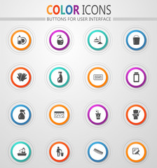 Cleaning company icons