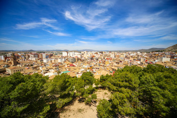 Fototapeta na wymiar aerial view of barcelona spain