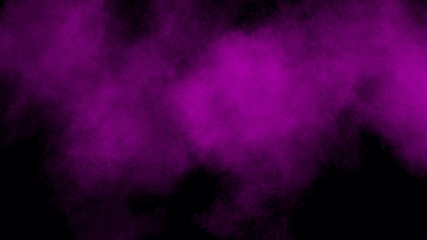 Abstract purple smoke on the black background