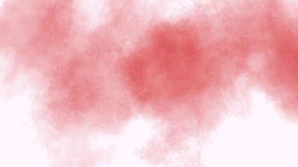 Abstract red smoke on the white background. Red smoke brush