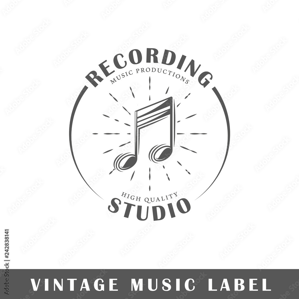 Sticker music label