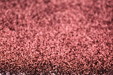 Closeup view of color glitters