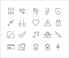 web line icons