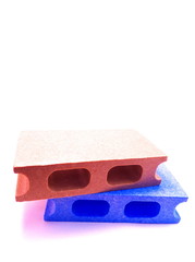 ブロック・白背景