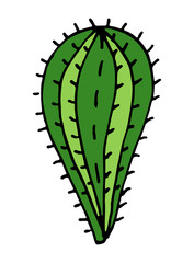 Cactus vector doodle cartoon Hand drawn illustration