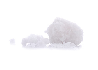 salt on white background