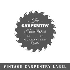 Carpentry label