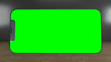 Phone with Greenscreen