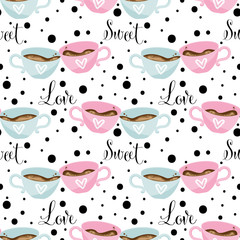 Valentine's Day seamless pattern.