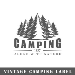 Fototapeta premium Сamping label
