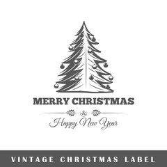 Christmas label