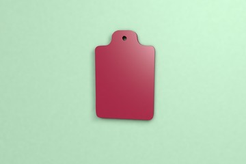 red color Illustration of Warming on green background