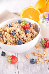 oatmeal and blueberry