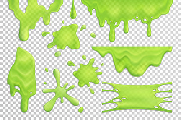 Slime Drips Realistic Set