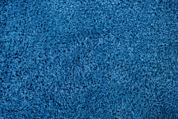 Close-up of blue artificial fabric texture