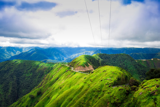 Beautiful green hills and landscape of Meghalaya