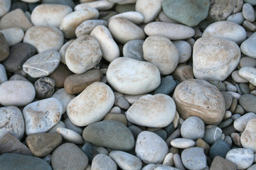 Fototapeta na wymiar Pebbles on a shingle beach