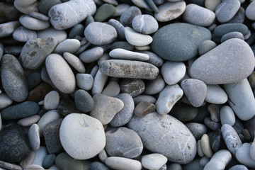 Fototapeta na wymiar Pebbles on a shingle beach
