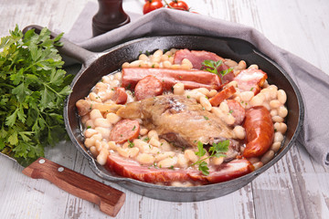 cassoulet with duck and bean