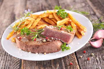 beef and french fries