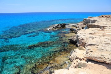 Fototapeta na wymiar Cyprus coast landscape