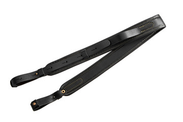 leather shoulder strap for a gun isolated on white background
