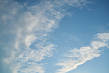 Blue sky and clouds
