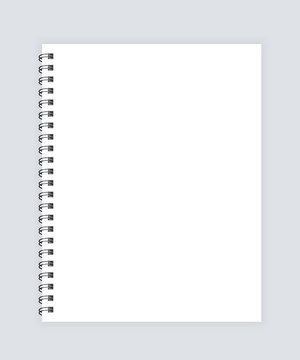 Notepad. Notebook mockup, with place for your image, text or corporate identity details. Realistic Spiral Notepad mockup