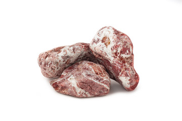 Marble Purple  stone rock white background