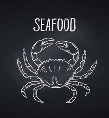 Hand drawn crab icon