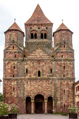 Fototapeta premium Marmoutier France 11-15-2018. Gothic abbey of Marmoutier in Alsace France
