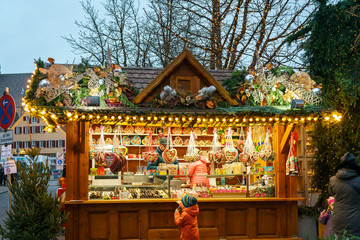 Fototapeta premium Christmas Market in Esslingen, Germany