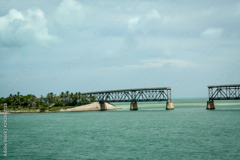 Wall mural Overseas Highway, Brücke, Florida, Key, Inseln