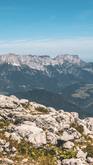 Fototapeta na wymiar Smartphone HD wallpaper of beautiful alpine view at the Kehlsteinhaus - Eagle s Nest - Berchtesgaden - Bavaria - Germany